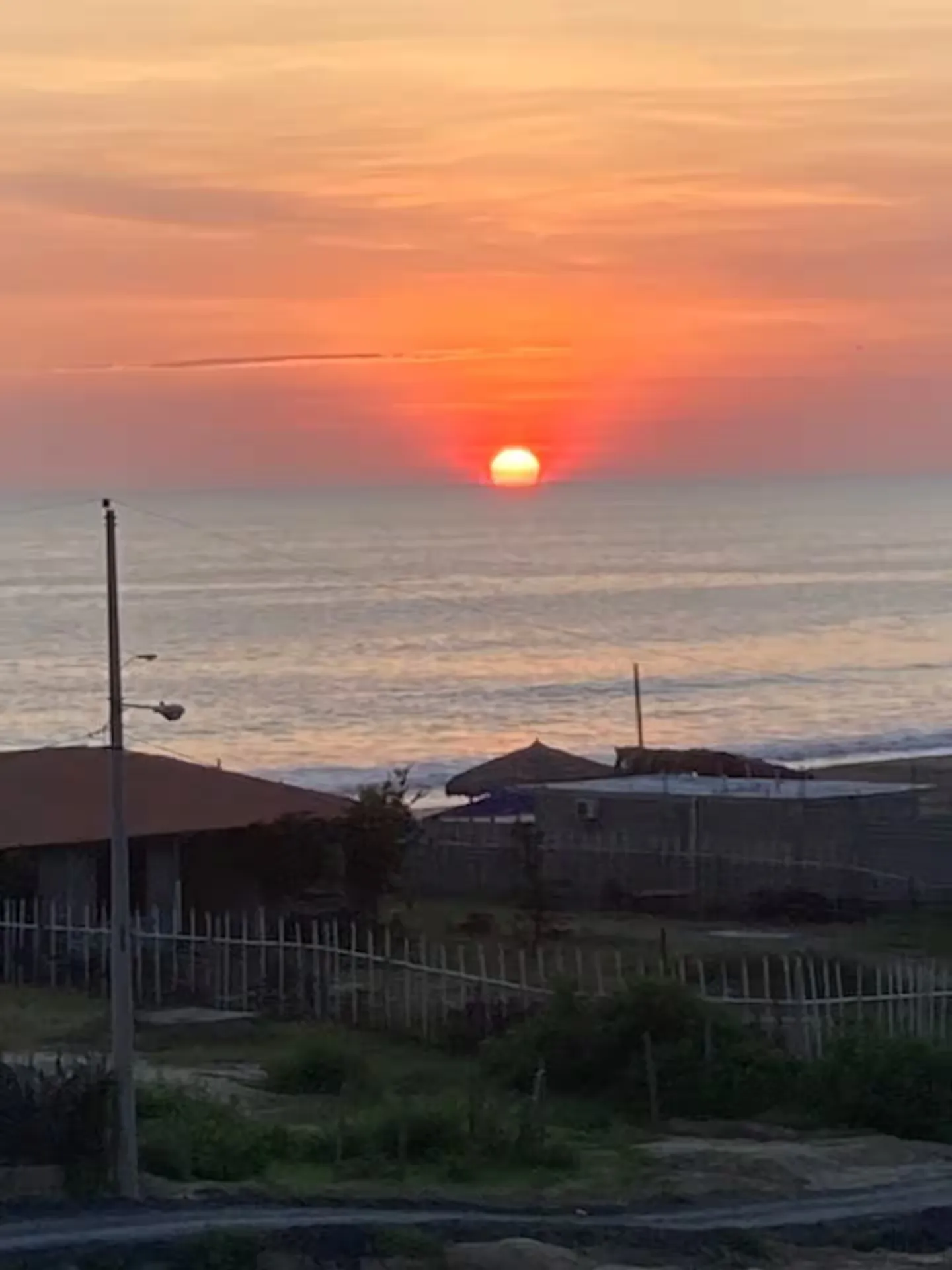 Sunset over the ocean